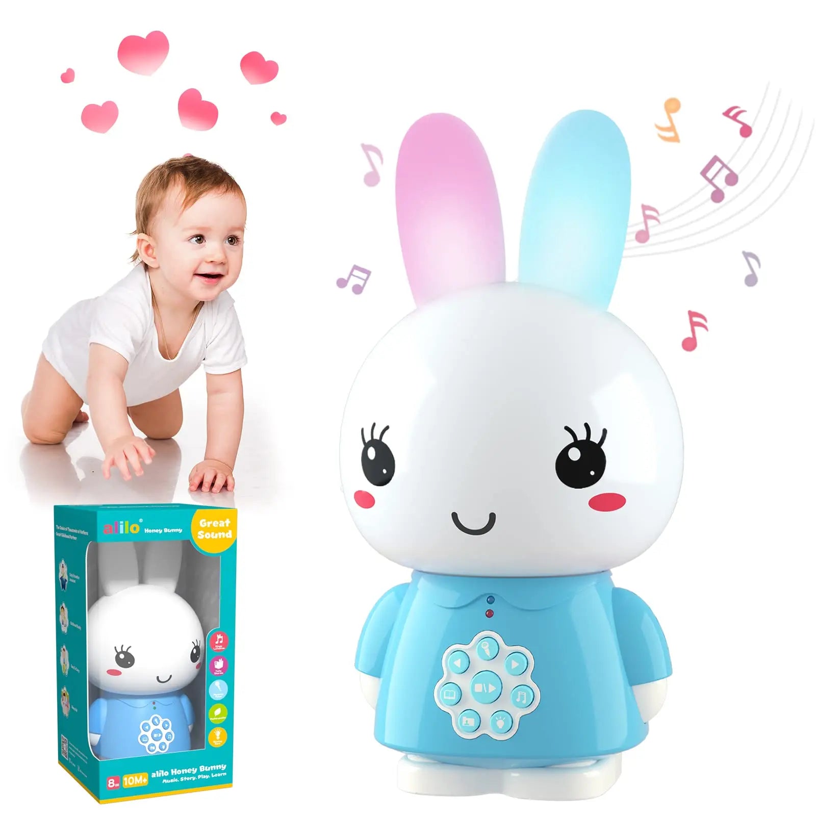 alilo Honey Bunny Bedroom Story Music Player