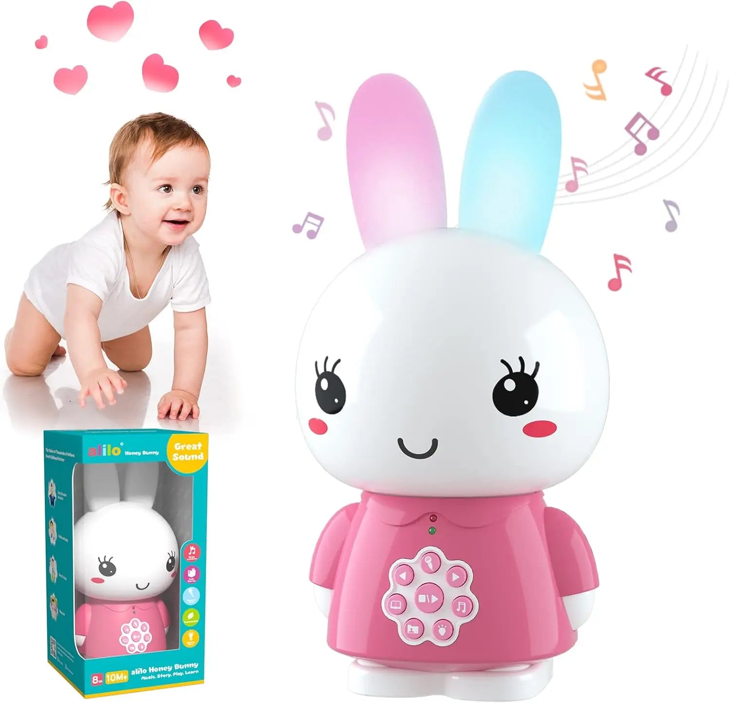 alilo Honey Bunny Bedroom Story Music Player